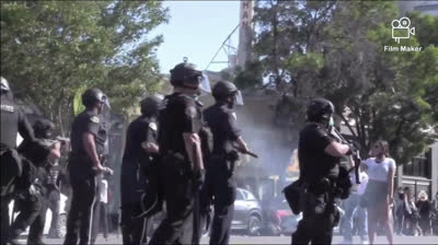 Compilation - Police and Protesters clash in protests against racism