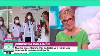 Inés Ballester se emociona al reencontrarse con el equipo médico que la curo