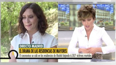 Ayuso reconoce sin querer que gestionó las residencias