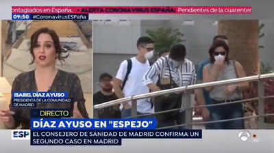 Isabel Díaz Ayuso: "Está todo previsto. Lo más peligroso es el miedo"