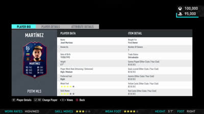 Josef Martinez is player of the month at FUT 20