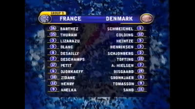 Francuska-Danska,EURO 2000 (Grupa D)