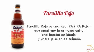 ¿Te apetece una cerveza Península?