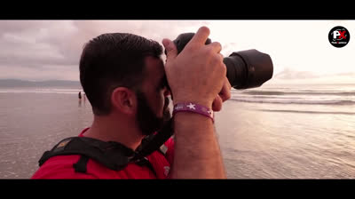 Photographing the sunset