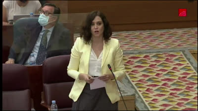 Ayuso a Podemos: "La inestabilidad y la revolución son ustedes"