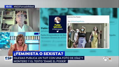 Susanna Griso sobre el tuit de Pablo Iglesias y la foto de Yolanda Díaz e Irene Montero