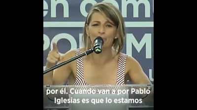 Yolanda Díaz: "Pablo Iglesias es una pieza a batir, por éso van a por él"