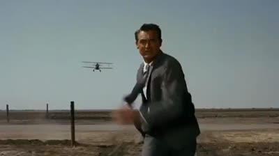 Con la muerte en los talones | Escena del avión