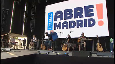 "Abre Madrid" comienza con un concierto de Los Secretos exclusivo para sanitarios