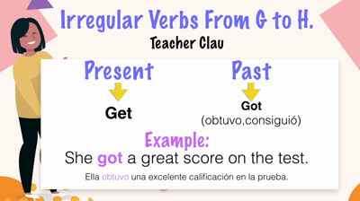 Verbos irregulares de la G a la H