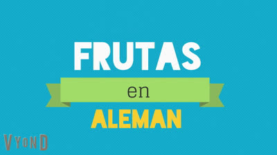 We learn German - Fruits