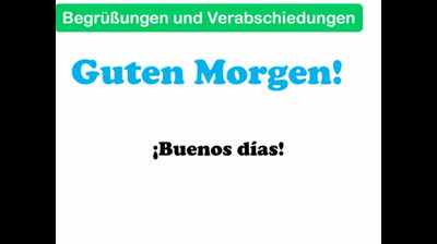 Saludos | Aprende alemán