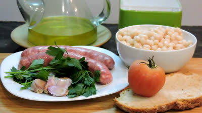 White sausage with beans recipe