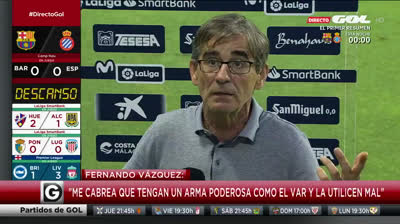 Rajada de Fernando Vázquez contra el VAR ¡¡3 partidos de sanción!!