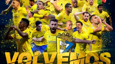 El Cádiz celebra su ascenso a Primera División