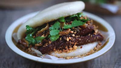 Bao sandwich, typical from Taiwan
