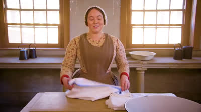 The victorian way to make butter.