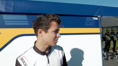 Lando Norris karting in Italy