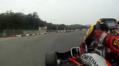 Onboard in Charles Leclerc kart