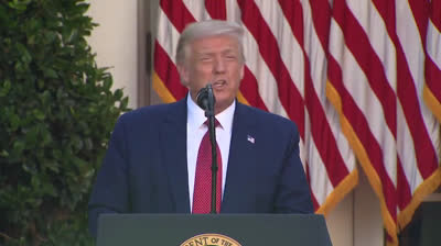 Donald Trump: "We hold China fully responsible for concealing the virus."