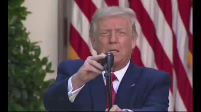 President Trump: "People are feeling good about our country."