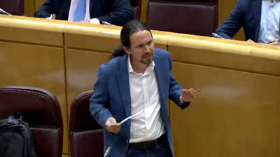 Pablo Iglesias responde Javier Maroto en el Senado