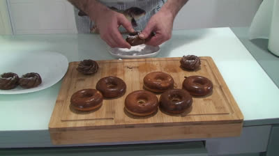 Homemade low-fat donuts 