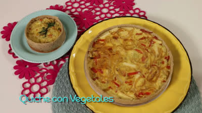 Quiche de verduras saludable y delicioso