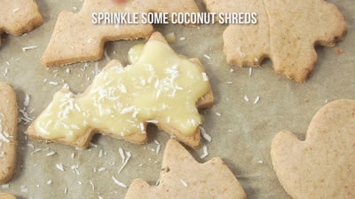 Christmas cookies - dairy-free, egg-free, gluten-free