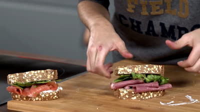 Dos tipos de sandwichs diferentes y rápidos