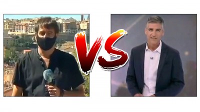 Reportero del 24H dice que el calor en verano no es noticia y el meteorólogo de La1 le llama 'cuñado'