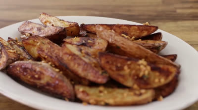 Garlic roast potatoes recipe