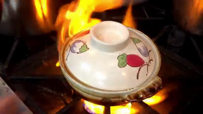 Clay-pot fish and eggplant recipe