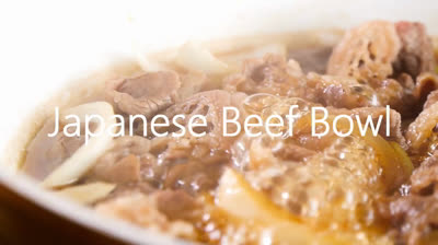 How to make Gyūdon - Japanese beef bowl