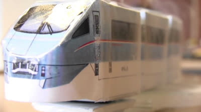 Meissner effect applied to a toy train