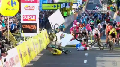 Brutal accidente de Jakobsen en vuelta a Polonia de ciclismo