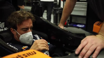 Fernando Alonso ya trabaja en su nueva oficina