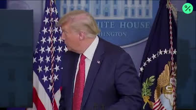 Donald Trump interrumpe una rueda de prensa por un tiroteo en la Casa Blanca