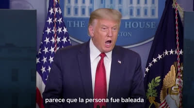 Trump evacuado durante conferencia por un tiroteo en la Casa Blanca