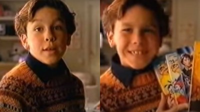 Un jovencísimo Mario Casas anunciando pizzas