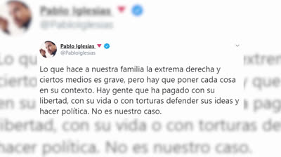Pablo Iglesias responde en Twitter tras cancelar sus vacaciones en Asturias