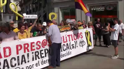 Concentración en Madrid de apoyo a los pres@s polític@s catalanes y a la autodeterminacion