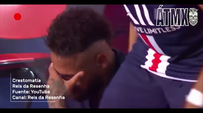 Neymar llorando tras perder la final de la Champions League con el PSG