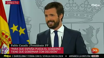 Pablo Casado: "Es irresponsable decir que los responsables son los españoles porque supuestamente se han relajado, y no ha sido así"