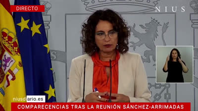 María Jesús Montero tras la reunión Arrimadas-Sánchez