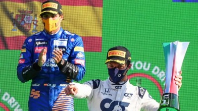 Pierre Gasly toca el cielo de Monza. Carlos Sainz excelente segundo puesto.