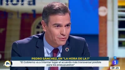 Lo más destacado de la entrevista a Pedro Sánchez en La 1 de TVE