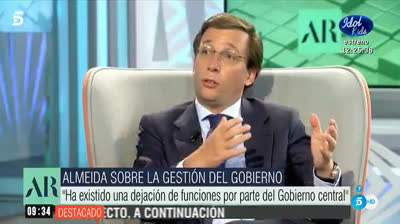 Martínez Almeida: "La cogobernanza implica coresponsabilidad de CC.AA y Gobierno de la nación"