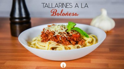 Receta de tallarines boloñesa en 1 minuto