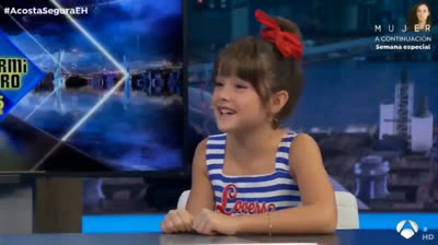 La respuesta de una niña de 9 años a Pablo Motos sobre qué famoso le gustaba